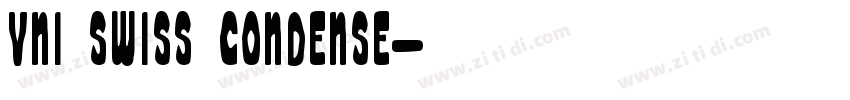VNI Swiss Condense字体转换